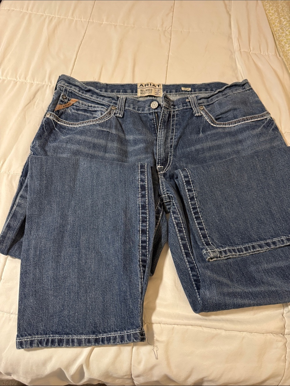 Ariat Men's Dark Blue Bootcut Carpenter Jeans